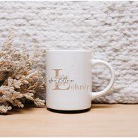 Tasse Geschenk Lehrer Abschiedsgeschenk Grundschule Klassenlehrer Personalisierte Name Kaffeetasse Mit Beste Lehrerin Danke von PrettyPrintyLilli