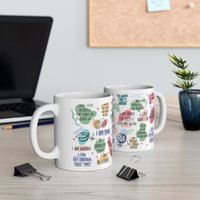 Tasse Geschenk Lehrer Lehrerin Teacher Lustiges Daily Affirmations Affirmationen Für Witzig Kaffeetasse Kaffeebecher von PrettyPrintyLilli
