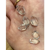 10 Herkimer Diamond Water Clear Clarity Aaa + Heilung Aller Chakren Ca. 2/3 Cts von Prettyearthcrystals