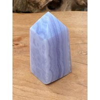 Blue Lace Achat Kristall Zauberstab Spitze Aaa+ 2 79G von Prettyearthcrystals