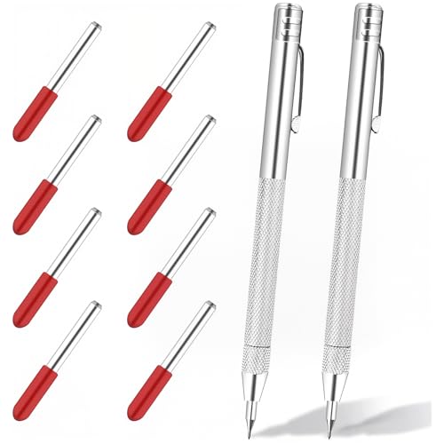 10 Stück Anreissnadel Stift,Gravurstift-Markierungswerkzeug mit Wolframkarbid Stift,Einschließlich 2 Anreissnadel Stift und zusätzlichen 8 Ersatz Markierungsspitzen,für Glas,Keramik,Metallplatten 10 Stück Anreissnadel Stift,Gravurstift-Markierungswerkzeug mit Wolframkarbid Stift,Einschließlich 2 Anreissnadel Stift und zusätzlichen 8 Ersatz Markierungsspitzen,für Glas,Keramik,Metallplatten von Pretwad