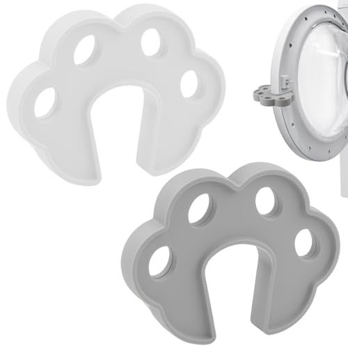 2 Stück Türstütze für Frontlader-Waschmaschinen, 2-farbige Türstütze und Wäschestütze, offener Türstopper für Geschirrspüler, Trockner, Waschmaschine, Trocknertürstütze, offene Schnalle von Pretwad