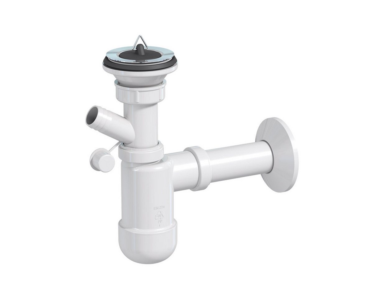 Prevex Siphon PR3-D4NR3-017, (1-tlg), Prevex Preloc Basic Siphon für Waschbecken ø32 mm Anschluss an von Prevex