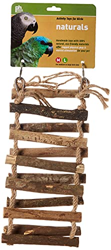 PH Prevue Hendryx Naturals Rope Ladder Vogelspielzeug, Large, Brown von PH Prevue Hendryx