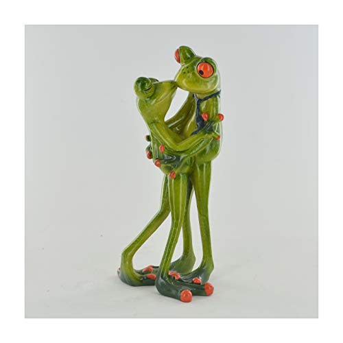 Prezents.com Lustige Frösche – Paar küssende kleine Kunstharz-Figur, ideal als Geschenk zu Hause von Prezents.com