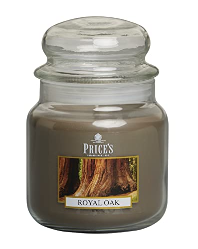 Price's - Royal Oak Duftkerze im Glas – süßer, köstlicher, hochwertiger Duft – langanhaltender Duft – bis zu 90 Stunden Brenndauer von Price's Candles