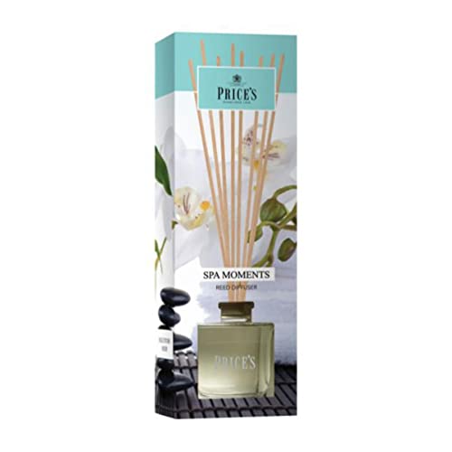 Price's Spa Moments Schilfrohr-Diffusor, 100 ml, süßer, sanfter und hochwertiger Duft, langanhaltender Duft von Price's Candles