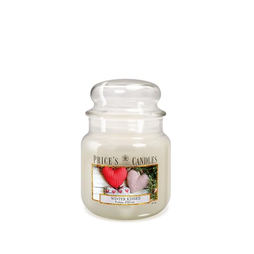 Price's - Winter Kisses Kerze im Glas – süßer, köstlicher, hochwertiger Duft – langanhaltender Duft – bis zu 90 Stunden Brenndauer von Price's Candles