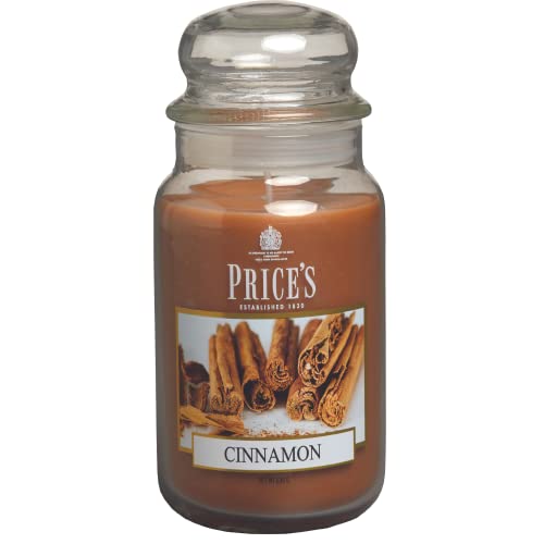 Prices Candles Candles Duftkerze Zimt im Glas mit Glasdeckel PBJ010610 von Price's Candles