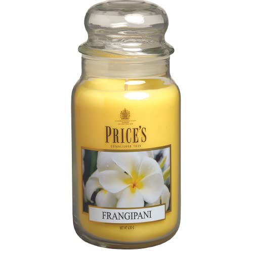 Prices Candles - Frangipani - Duftkerzen - 630 gr. im Glas Brenndauer bis 150 Stunden PBJ010617 Gelb von Price's Candles
