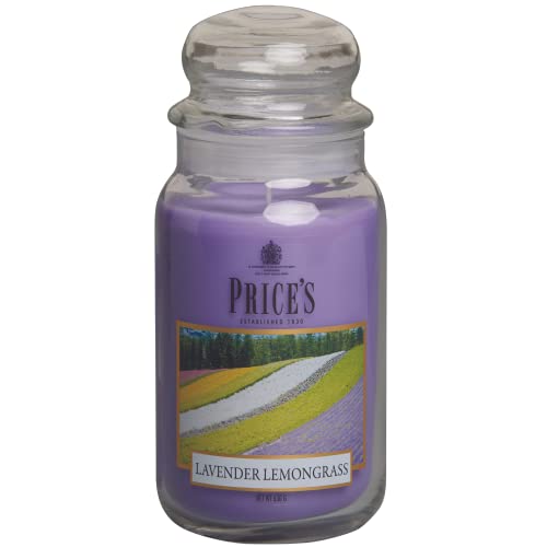 Price's Candles Duftkerze im Glas, Lavendel und Zitronengras von Price's