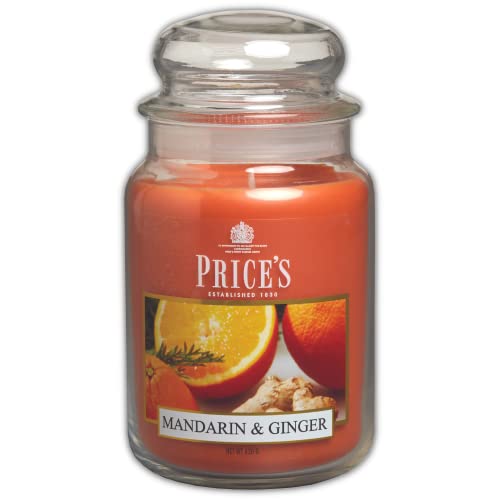 Price's Candles Duftkerze im Glas, Mandarine und Ingwer, groß von Price's Candles