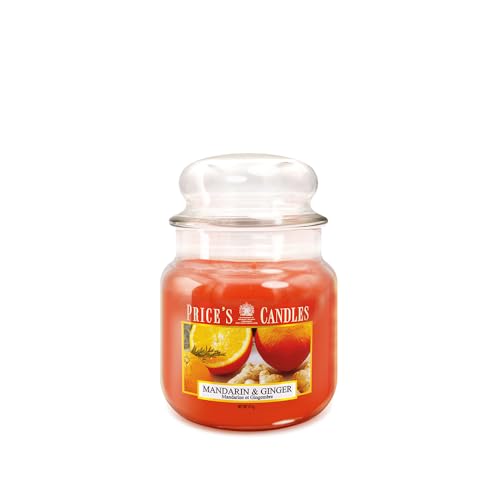 Price's Candles - "Mandarin Ginger" - Duftkerzen - 411 gr. im Glas – Brenndauer bis 90 Stunden von Price's