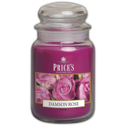Price's Kerzen im Glas, groß, Zwetschgen-Rose von Price's