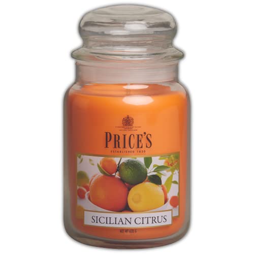 Prices's Große Jar sicllian Citrus Kerze von Price's
