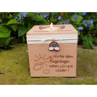 Trauerwürfel - Personalisierter Kerzenwürfel Zur Erinnerung von Prickelwerkstatt