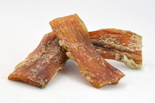 Rindernackensehne 1000g der Premium Kausnack für Hunde von PrideDogs | 100% Rind aus Deutscher Herstellung | geruchsneutraler Beutel von Pride Dogs