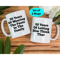 50 Jahre Hochzeitsgeschenk, Jubiläumskaffeetassen Und Tasse 50 Jahre Hochzeitsgeschenk, Jubiläumskaffeetassen Und Tasse von PrideandPassionShop