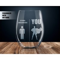 Geschenk Für Ingenieur, Personalisierte Ingenieur Geschenkideen, Männer, Weinglas, Benutzerdefinierte Geschenke, Bester Aller Zeiten Geschenk Für Ingenieur, Personalisierte Ingenieur Geschenkideen, Männer, Weinglas, Benutzerdefinierte Geschenke, Bester Aller Zeiten von PrideandPassionShop