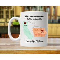 Vater Tochter Geschenk, Personalisierte Benutzerdefinierte Langstrecken-Becher, Zustand-Zu-Zustand-Becher, Langstrecken-Geschenk, Langstrecken-Papa Vater Tochter Geschenk, Personalisierte Benutzerdefinierte Langstrecken-Becher, Zustand-Zu-Zustand-Becher, Langstrecken-Geschenk, Langstrecken-Papa von PrideandPassionShop