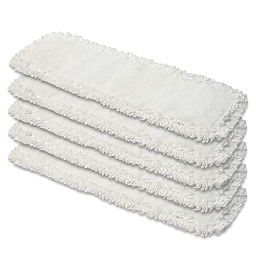 Prieser 5X Profi Wischmopp 50cm – Aus 100% robustem Mikrofaser – Fusselfreier Bodenwischer für sehr Gute Schmutzaufnahme – Langlebiger Bodenwischer Bezug von Prieser