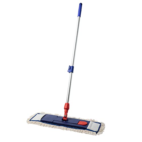 Prieser 3 in 1 Profi Mix Bodenwischer Set – Putzmittel in Industriequalität – Mop Set Baumwolle 50cm – Inklusive hochwertigem Teleskopstiel – Wischer Set von Prieser