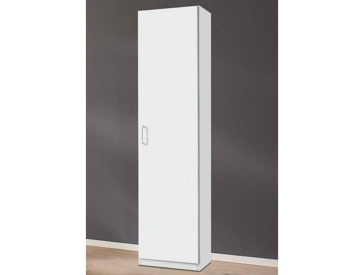 Kleiderschrank PRIESS Bilbao , weiß, B:48cm H:193cm T:36cm, Holzwerkstoff, Schränke, Drehtürenschrank Kleiderschrank, Türanschlag links oder rechts von Priess