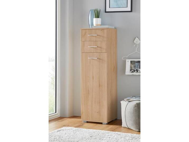 Kombikommode PRIESS, braun (edelbuchefarben), B:41cm H:135cm T:38cm, Holzwerkstoff, Sideboards von Priess