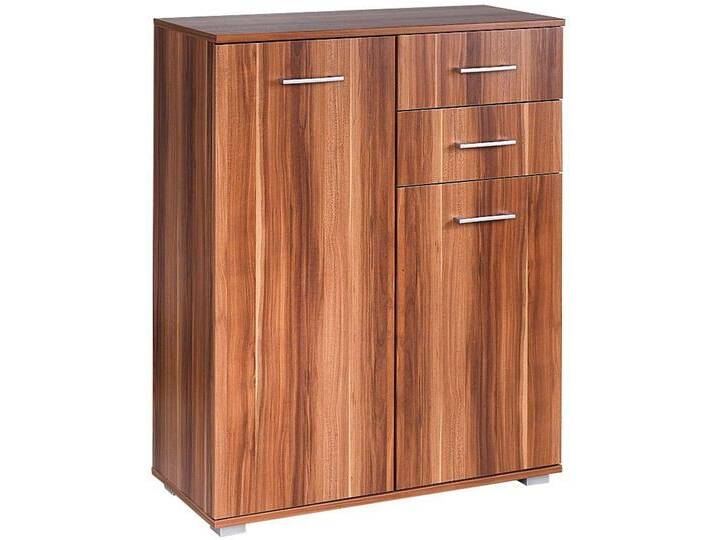Kombikommode PRIESS, braun (nussbaumfarben), B:81,5cm H:103,5cm T:38cm, Holzwerkstoff, Sideboards von Priess