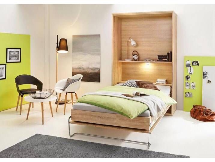 priess Schrankbett Ancona mit Regal und LED-Beleuchtung, beige priess Schrankbett Ancona mit Regal und LED-Beleuchtung, beige von Priess