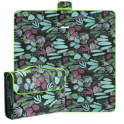 Picknickdecke,200x200 cm,Wasserdicht & Sandfeste Stranddecke,Faltbar und Tragbar mit Tragegriff, Picnic Blanket für Trocken Strand,Camping,Wandern,Reisen,Park und Picknick von Priksia
