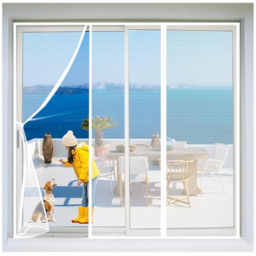 Fliegenvorhang terrassentür W115xH195cm Fliegenschutz Tür Automatisch Verschließen für Balkontür Wohnzimmer Terrassentür Weiß Fliegenvorhang terrassentür W115xH195cm Fliegenschutz Tür Automatisch Verschließen für Balkontür Wohnzimmer Terrassentür Weiß von PrimLenticul