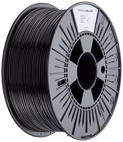 Prima Filaments PrimaValue 3D Drucker Filament - PLA - 1,75 mm - 1 kg - Schwarz, PVPLA175BK Prima Filaments PrimaValue 3D Drucker Filament - PLA - 1,75 mm - 1 kg - Schwarz, PVPLA175BK von Prima Filaments