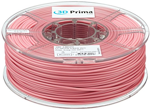 PrimaABS™ Filament für 3D Drucker - ABS - 3mm - 1 kg spool - Leuchtend Rot (Glow in the Dark) von Prima Filaments