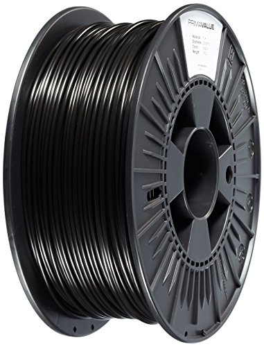 PrimaValue 3D Drucker Filament - PLA - 2,85 mm - 1 kg - Schwarz von Prima Filaments
