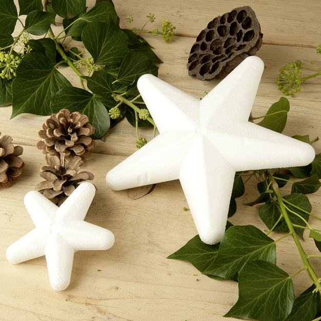 Styroporstern 20 cm, weiß von Prima Flora