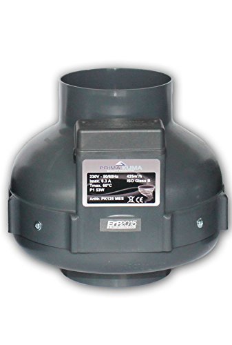 Prima Klima 425m³/h Rohrventilator 125mm Anschluß One Speed von Prima Klima