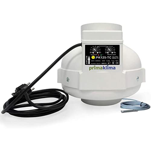 Prima Klima Rohrventilator Temperatur- und Drehzahl gesteuert 400cbm/125mm von Prima Klima