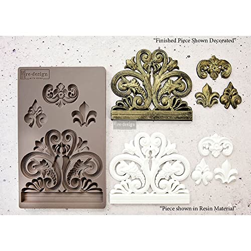 Redesign With Prima Redesign Decor Moulds 5"x8"x8mm-Bridgeport Irongate Crafting Resin Molds for air Dry Clay DIY Projects Funiture Dresser, Chocolate,Cake,Candy,Backery,Soap,Polymer Clay,hot Glue von PRIMA MARKETING INC