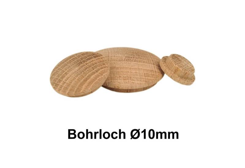 Prima-Online Abdeckkappe Holzabdeckkappen Holz Abdeckkappen Eiche [10-35mm] Bohrloch von Prima-Online