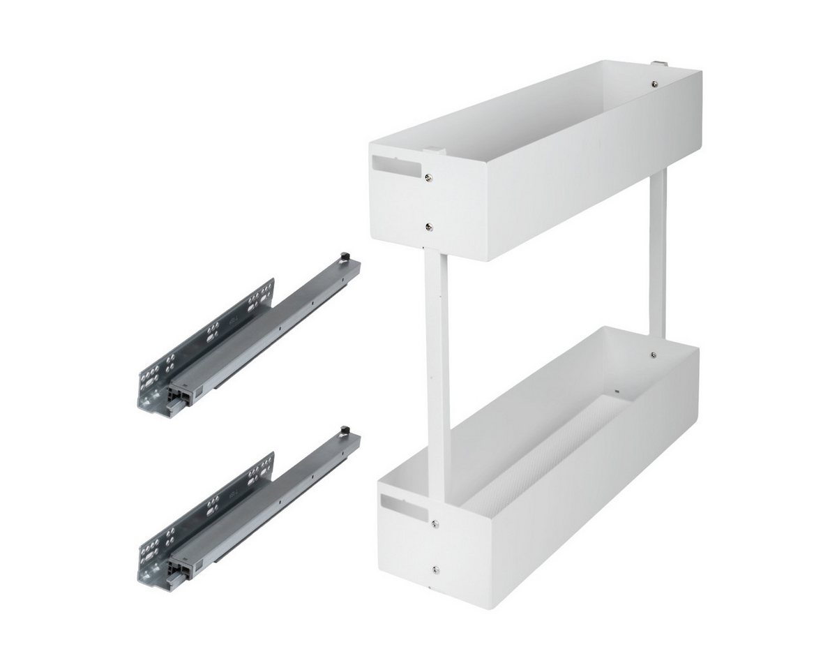 Prima-Online Auszugsunterschrank Schrankauszug Küche 2 Etagen 150–200mm Softclose WOPLUS Anthrazit/Weiß Prima-Online Auszugsunterschrank Schrankauszug Küche 2 Etagen 150–200mm Softclose WOPLUS Anthrazit/Weiß von Prima-Online