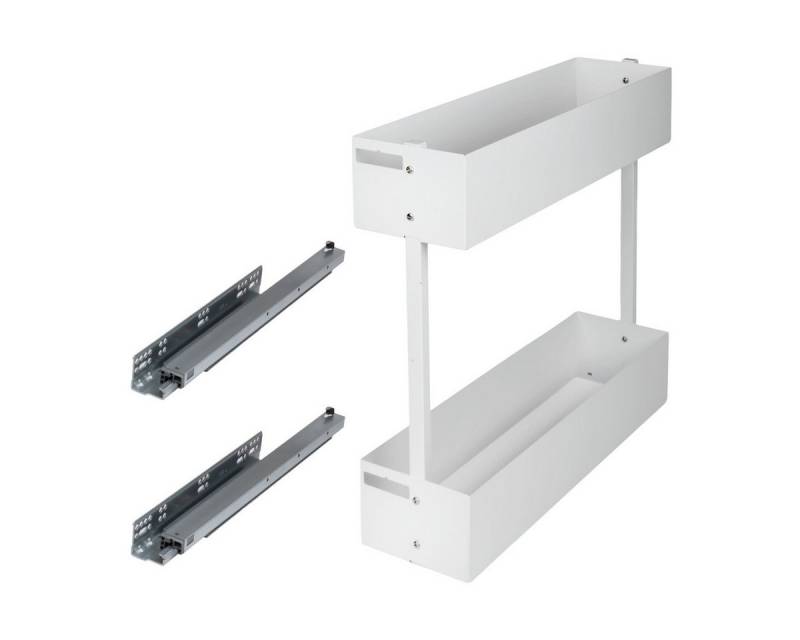 Prima-Online Auszugsunterschrank Schrankauszug Küche 2 Etagen 150–200mm Softclose WOPLUS Anthrazit/Weiß Prima-Online Auszugsunterschrank Schrankauszug Küche 2 Etagen 150–200mm Softclose WOPLUS Anthrazit/Weiß von Prima-Online