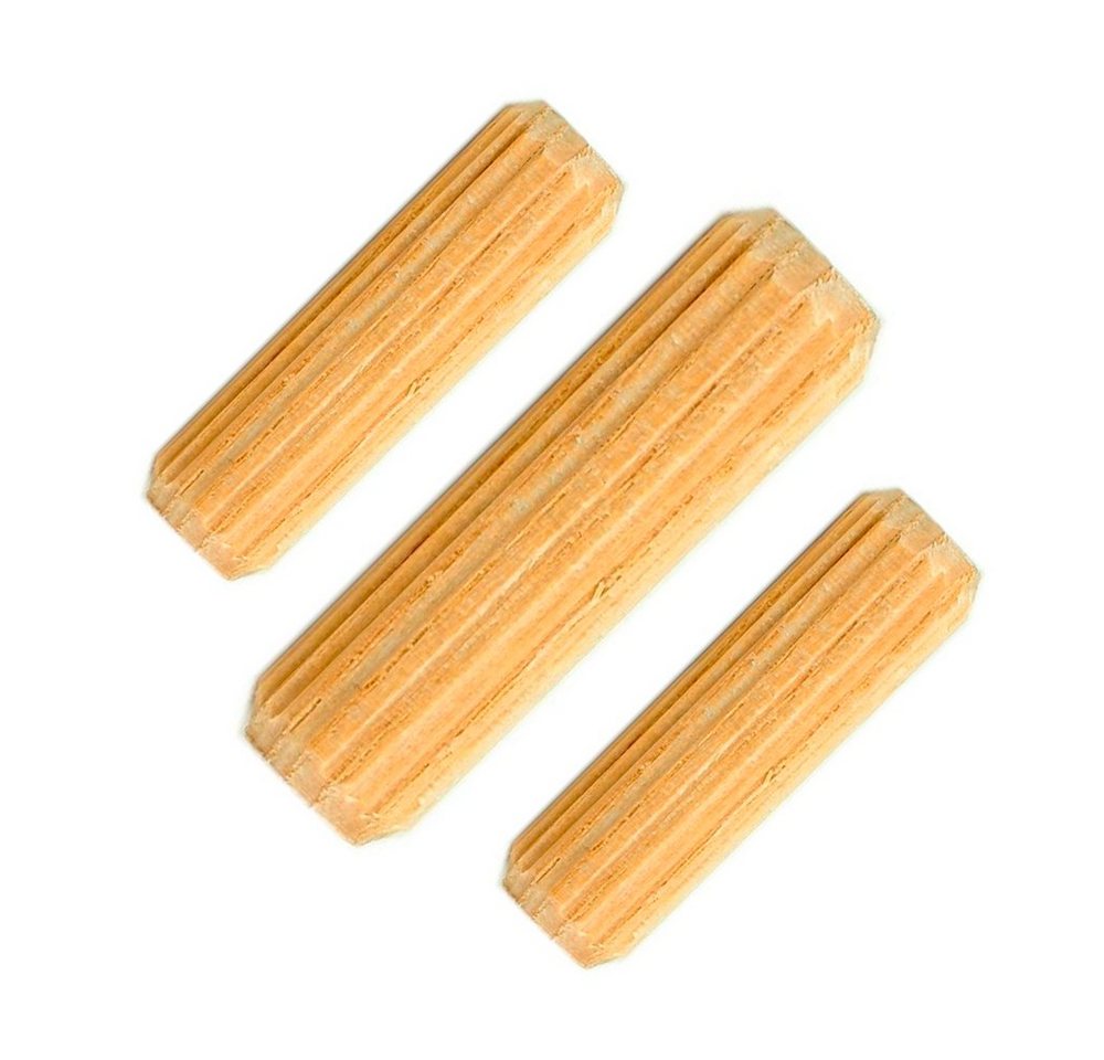 Prima-Online Holzdübel Riffeldübel Holzdübel Holzstifte Buche Ø12x [40, 45, 50, 60]mm 1kg von Prima-Online