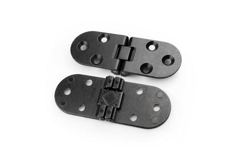 Prima-Online Möbelbeschlag Klappenscharnier für Möbel Nähmaschinentisch 180° Aufschraubscharnier (2 St) von Prima-Online