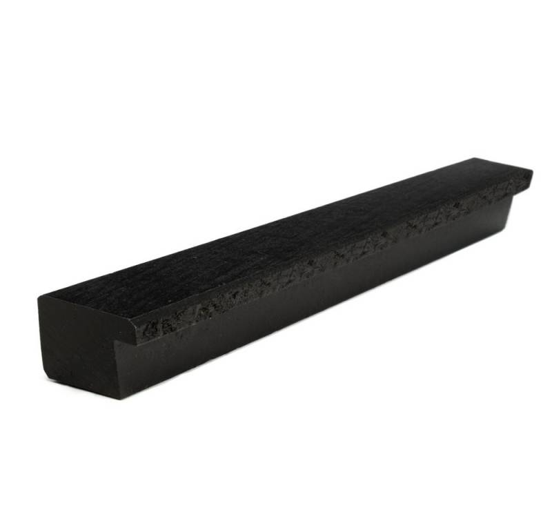 Prima-Online Möbelgriff Möbelgriff aus Holz Massiver Schrankgriffe 20cm Rohholz/Schwarz (1-St) von Prima-Online
