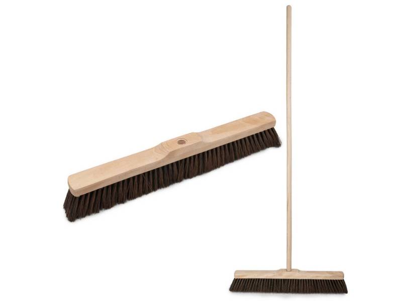 Prima-Online Staubbesen Holz Besenkopf Hausbesen 22 mm Gewinde, mit Stiel, Breite: 50 cm von Prima-Online