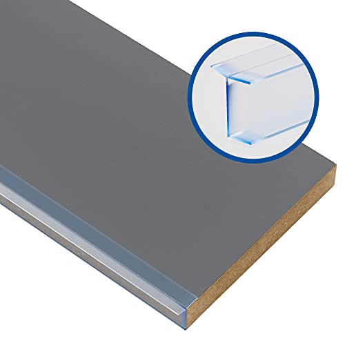 Prima Renovierungs-Systeme Sockelblende Küchen | Sockelleiste Küche mit Dichtungsprofil | Küchensockel 19 mm | Farbe und Größe wählbar (1000 x 200 mm, Anthrazit) von Prima Renovierungs-Systeme