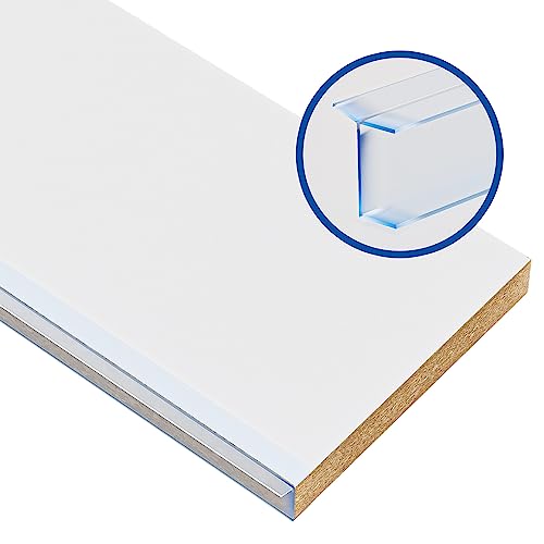 Prima Renovierungs-Systeme Sockelblende Küchen | Sockelleiste Küche mit Dichtungsprofil | Küchensockel 19 mm | Farbe und Größe wählbar (600 x 100 mm, Weiß) von Prima Renovierungs-Systeme