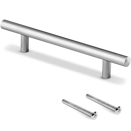 Schrank-Griff [Edelstahl] - Moderne Stangen-Griffe für Küchenschränke & Schubladen in Küche, Badmöbel & mehr | Möbelgriffe, Schrankgriffe, Schubladengriffe, Türgriffe | Möbel & Küchengriffe (4) von Prima Renovierungs-Systeme