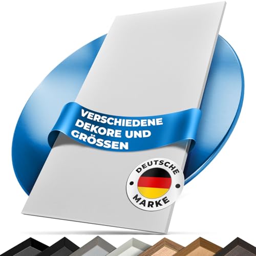 Tischplatte 140x70 | Arbeitsplatte, Küchenarbeitsplatte, Schreibtischplatte aus Holz | Hochwertige Holzplatte für Büro oder als Esstischplatte, Küchenplatte | Holzplatten (Weiß) von Prima Renovierungs-Systeme